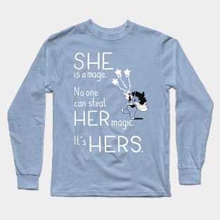 Pronoun Mage, She Long Sleeve T-Shirt